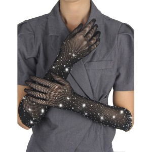 SUBBLIME - 957469GANTS SHINE TRANSPARENTS NOIRS S-M