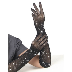 SUBBLIME - 957469GANTS SHINE TRANSPARENTS NOIRS S-M