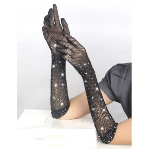 SUBBLIME - 957469GANTS SHINE TRANSPARENTS NOIRS S-M