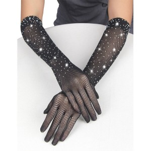 SUBBLIME - 957469GANTS SHINE TRANSPARENTS NOIRS S-M