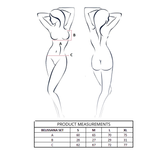 PASSION - ENSEMBLE SOUTIEN-GORGE STRING BELISSANA BLANC L-XL