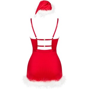 LIVCO CORSETTI FASHION - AGETHE LC 90607 CHEMISE STRING BONNET DE NOËL L-XL