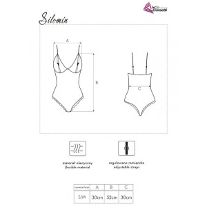 LIVCO CORSETTI FASHION - CORPS PEIGNOIR SILOMIN LC 1401 NOIR TAILLE UNIQUE