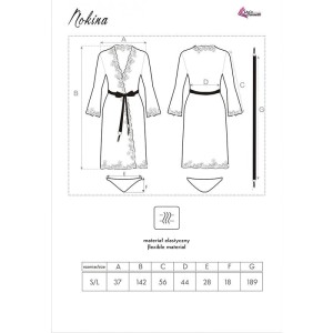 LIVCO CORSETTI FASHION - ROBE NOKINA LC XG055 CULOTTE NOIR TAILLE UNIQUE