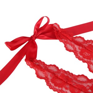 SUBBLIME - 953980 BODY SEXY A VOLANTS CEINTURE ROUGE L-XL