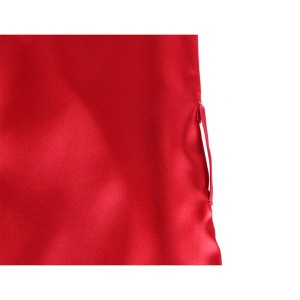 SUBBLIME - 954017 CARACO DOS TRANSPARENT EN DENTELLE STRING ROUGE-NOIR S-M