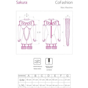 LIVCO CORSETTI FASHION - COMBINAISON SAKURA CF 90357 GANTS LONGS PORTE-JARRETELLES NOIR S-M