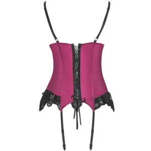 LIVCO CORSETTI FASHION - AGRAFENA CF 90436 CORSET STRING BORDEAUX S-M