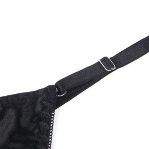 SUBBLIME - 955199 ENSEMBLE SOUTIEN-GORGE AVEC NŒUD NOIR RÉGLABLE S-M