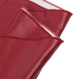 SUBBLIME - 955403 ROBE À BRETELLES EN CUIR BORDEAUX L-XL