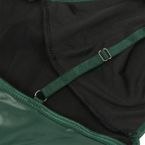 SUBBLIME - 955441 ROBE À BRETELLES EN CUIR VERT L-XL