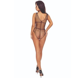 PASSION - BS114 BODYSTOCKING NOIR GRILLE
