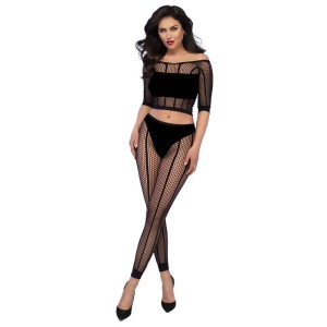 CHILIROSE - CR 4647 TOP and LEGGINS NOIR S-M
