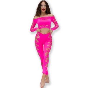 CHILIROSE - CR 4632 HAUT and PANTALON FUCHSIA S-L