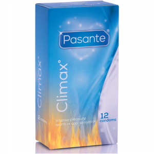 PASANTE - PRÉSERVATIFS CLIMAX 6 EFFET CHALEUR 6 EFFET FRAIS - 12 UNITÉS