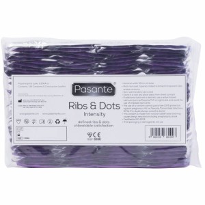 PASANTE - PRÉSERVATIFS INTENSITÉ RIBS and DOTS 144 UNITÉS