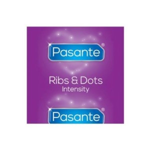PASANTE - PRÉSERVATIFS INTENSITÉ RIBS and DOTS 144 UNITÉS