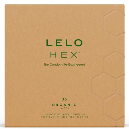LELO - HEX BOÎTE DE PRÉSERVATIFS BIOLOGIQUES 36 UNITÉS