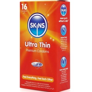 SKINS - PACK DE 16 PRÉSERVATIFS ULTRA FINS PREMIUM