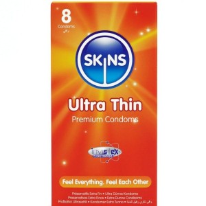 SKINS - PACK DE 8 PRÉSERVATIFS ULTRA FINS PREMIUM