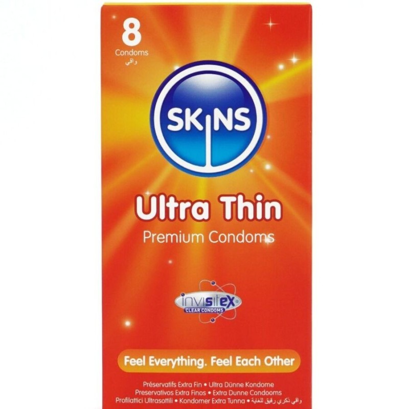 SKINS - PACK DE 8 PRÉSERVATIFS ULTRA FINS PREMIUM