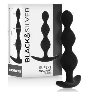 BLACKandSILVER - CHAÎNE À BILLES ANAL RUPERT 10 CM