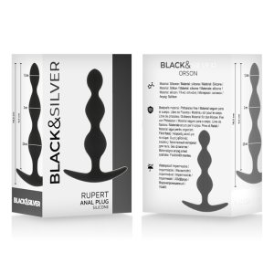 BLACKandSILVER - CHAÎNE À BILLES ANAL RUPERT 10 CM