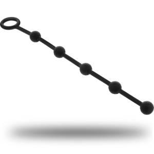 BLACKandSILVER - CHAPELET ANAL KORG SILICONE INITIATION 21 CM
