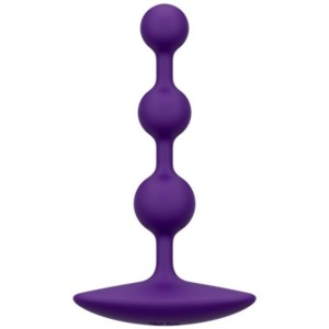ROMP - AMP PERLES ANALES EN SILICONE FLEXIBLE VIOLETTES 12,5 CM