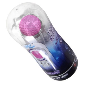 PRETTY LOVE - COUPE DE MASTURBATION TEXTURÉE À 360° TRANSPARENTE