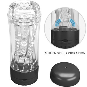 PRETTY LOVE - MASTURBATEUR HOMME TAMARA VIBRATEUR MULTI-VITESSES NOIR