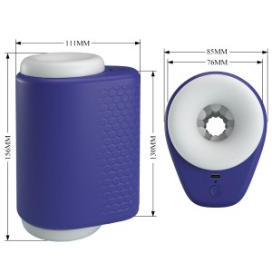 PRETTY LOVE - MASTURBATEUR POUR HOMME DJ LADY AVEC VIBRATION 5 RÉGLAGES VIOLET