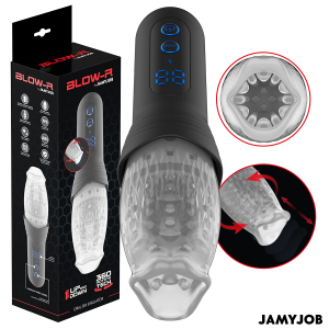 JAMYJOB - MASTURBATEUR BLOW-R AVEC MOUVEMENT DE POUSSÉE ET DE ROTATION