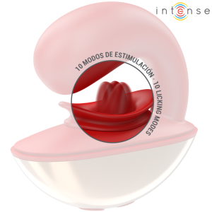 INTENSE - VIBRATEUR and STIMULATEUR MARIAH EN FORME DE U 10 VIBRATIONS ROUGE