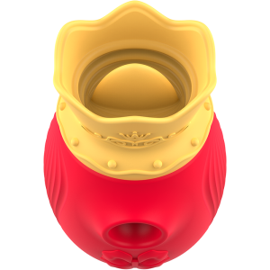 INTENSE - STIMULATEUR CLITORIS 10 MODES DASPIRATION ET DE LÉCHAGE - ROUGE