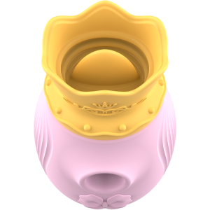 INTENSE - STIMULATEUR DE CLITORIS 10 MODES DASPIRATION ET DE LÉCHAGE - ROSE