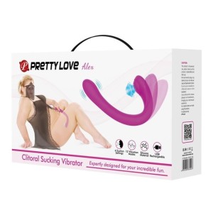 PRETTY LOVE - VIBRATEUR ET SUÇEUR CLITORIDIEN ALEX LILAC
