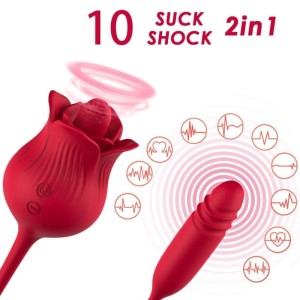 ARMONY - ROSELIP LICKING VIBRANT CLITO and VIBRATEUR ROUGE