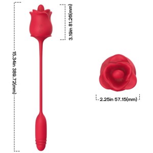 ARMONY - 3-EN-1 ROSE, STIMULATEUR, ASPIRATION ET UPandDOWN AVEC QUEUE ROUGE