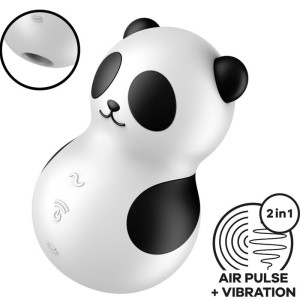 SATISFYER - POCKET PANDA STIMULATEUR and VIBRATEUR NOIR ET BLANC