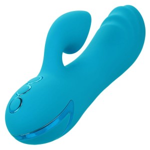 CALEXOTICS - SUNSET BEACH SEDUCER VIBRATEUR and STIMULATEUR 10 FONCTIONS BLEU