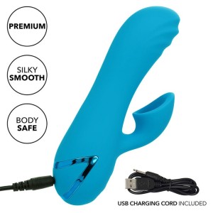 CALEXOTICS - SUNSET BEACH SEDUCER VIBRATEUR and STIMULATEUR 10 FONCTIONS BLEU