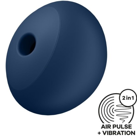 SATISFYER - AIR POWER 4 STIMULATEUR and VIBRATEUR 12 VIBRATIONS BLEU