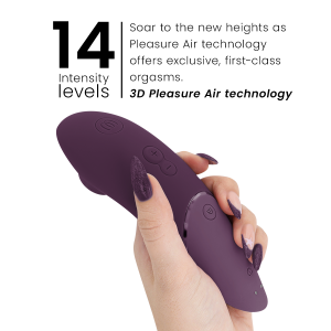 WOMANIZER - STIMULATEUR CLITORIAL SUIVANT VIOLET FONCÉ