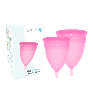 STERCUP - PACK DE COUPE MENSTRUELLE EN SILICONE FDA TAILLE S L ROSE