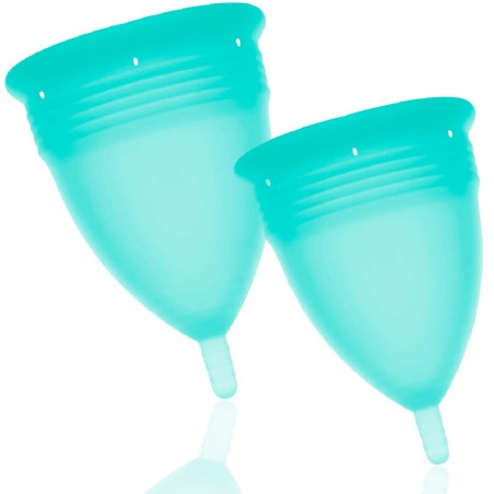 STERCUP - COUPE MENSTRUELLE EN SILICONE FDA TAILLE S L AIGUE-MARINE