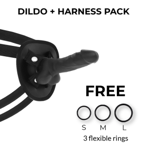 COCK MILLER - HARNAIS SILICONE DENSITÉ COCKSIL ARTICULABLE NOIR 13 CM