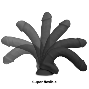 COCK MILLER - HARNAIS SILICONE DENSITÉ COCKSIL ARTICULABLE NOIR 13 CM