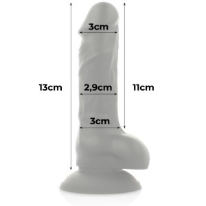 COCK MILLER - HARNAIS SILICONE DENSITÉ COCKSIL ARTICULABLE NOIR 13 CM