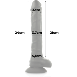 COCK MILLER - HARNAIS SILICONE DENSITÉ ARTICULABLE COCKSIL NOIR 24 CM